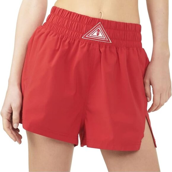 FP Movement by Free people Red Next Round Athletic Shorts with Pockets